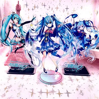 

Hatsune Miku toys figures Snow miku Ricing miku Anime acrylic figure model 16cm action collectible gift