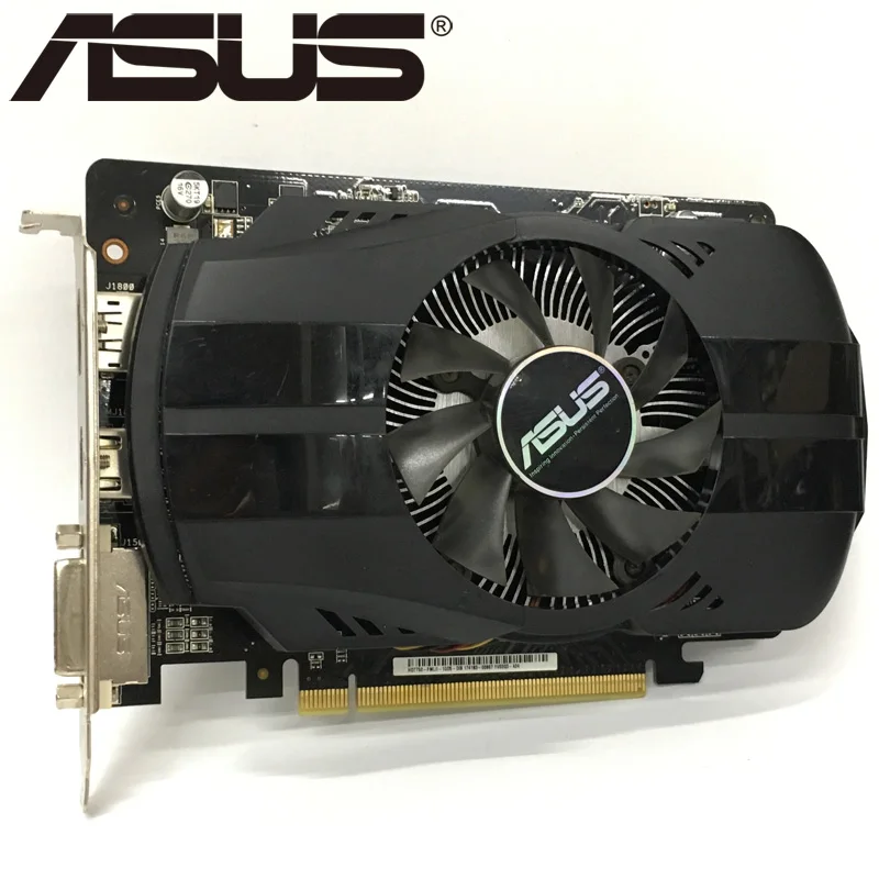 

ASUS Video Card HD 7750 1GB 128Bit GDDR5 Graphics Cards for ATI Radeon HD7750 VGA Cards Used Equivalent GTX 750 GTX650 Ti