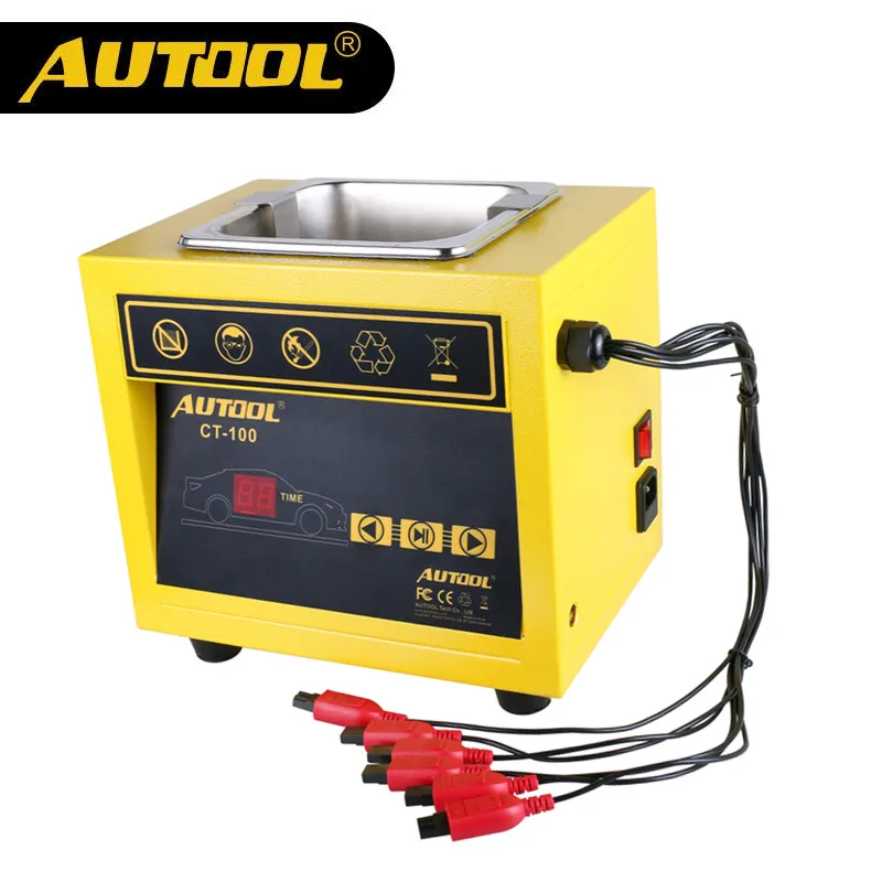 

AUTOOL CT100 Auto Ultrasonic Injector Cleaning Tool Fuel Injector Cleaner Car Motorcycle Petrol Diesel Clean Diagnostic Test