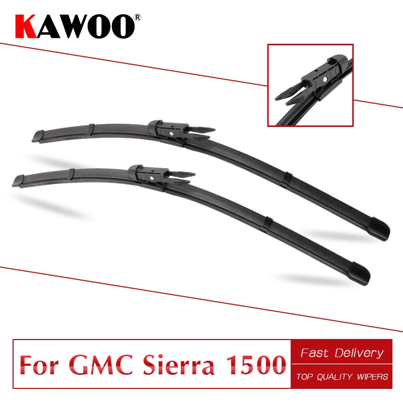 KAWOO For GMC Sierra 1500 Fit Push Button/Pinch Tab/U Hook Arm Auto Car