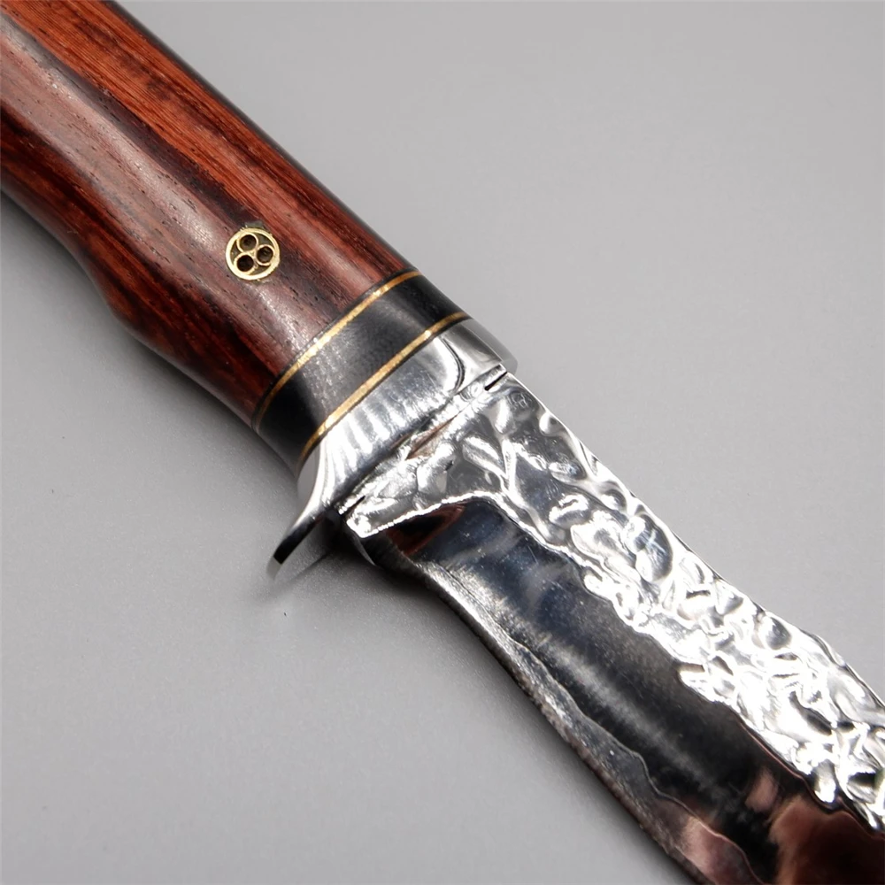 Японский импортный нож vg10 из натуральной стали с фиксированным лезвием с деревянной ручкой 58-60 Hrc Открытый походный охотничий нож инструменты для выживания derm