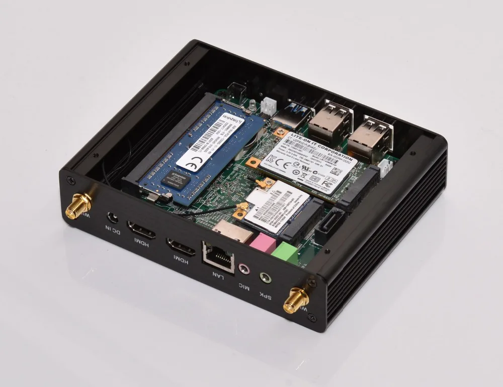 Мини ПК с Windows Celeron Barebone HTPC Intel Nuc Безвентиляторный Компьютер процессор N2810 N2920 J1900