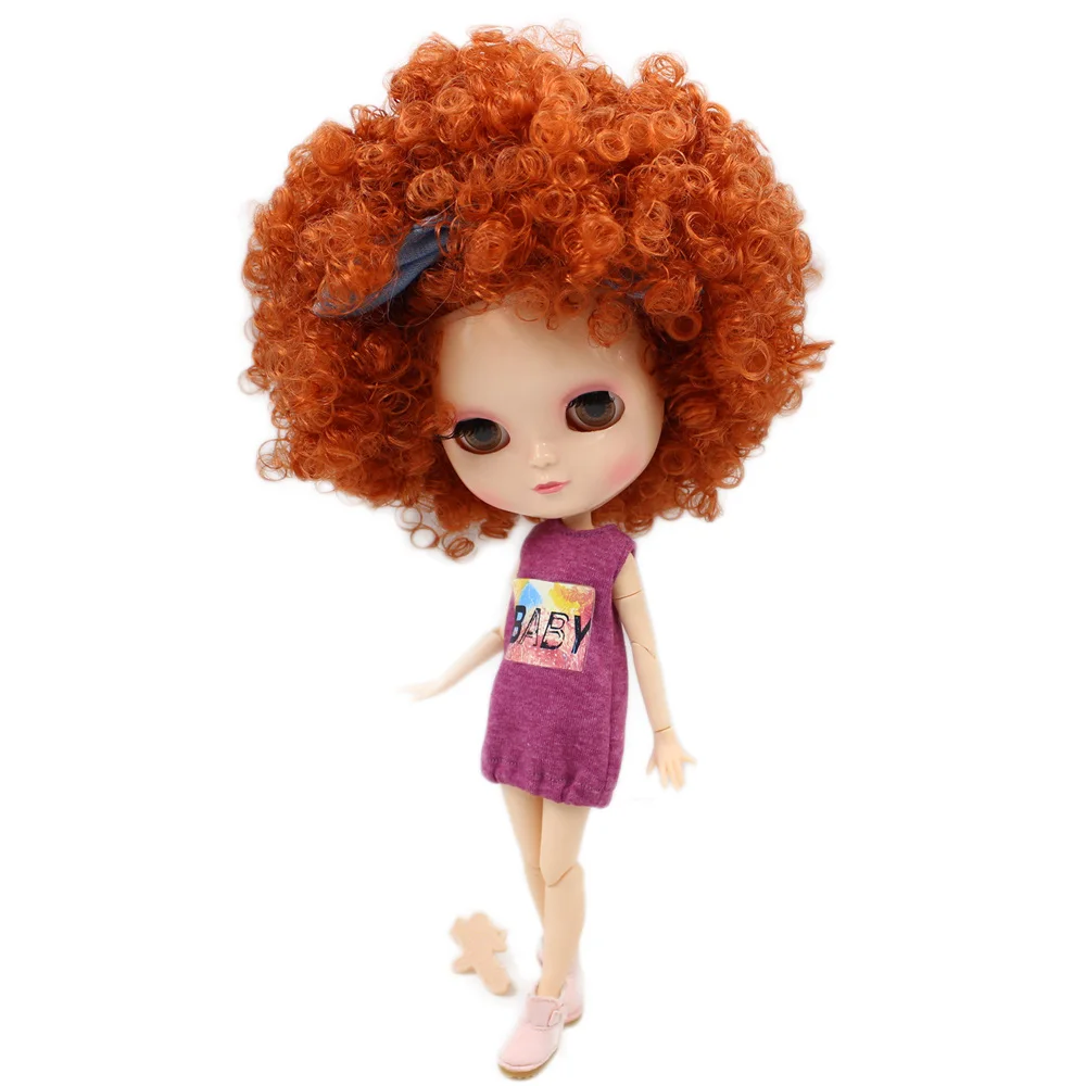 Série de poupée nue glacée No.BL2231/2237 mandarine sauvage-curl up cheveux les mêmes que Blyth avec maquillage, corps articulaire, prix inférieur