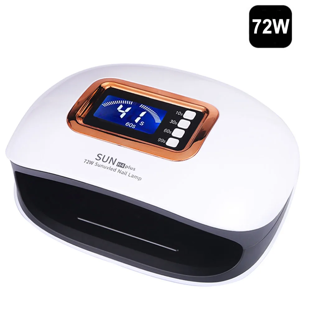 

72W UV Lamp LED Nail Lamp With 36 LED Two Hand Lamp Nail Dryer Manicure Curing Nail Gel Polish Auto Sensor Clear time display