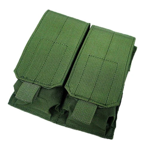 Тактическая Сумка MOLLE PALS Double Stack Rifle Magazine Mag Top Flap черный цвет - Цвет: green