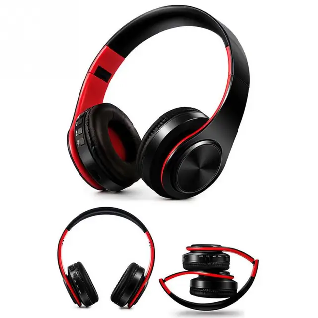 Nouveau Pliable Stéréo Audio Mp3 Bluetooth Casque Sans Fil Casque
