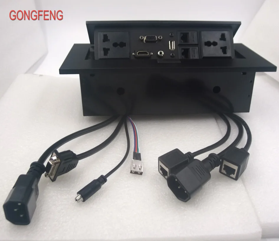 USB, 3.5 Áudio, Caixa de conexão livre, Conferência