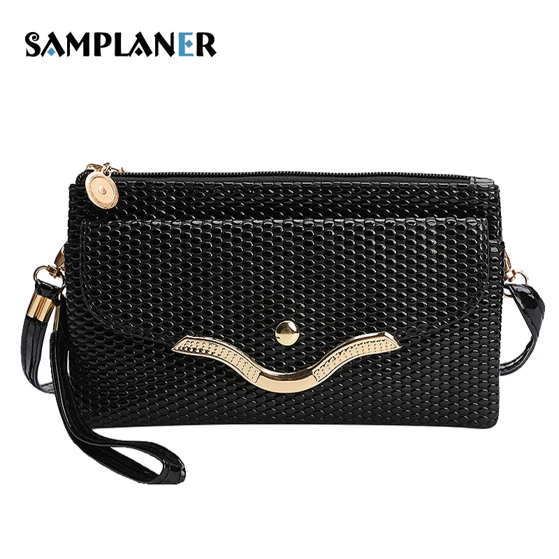Alligator Women Clutch Bag Small Sequined Leather Ladies Handy Bags