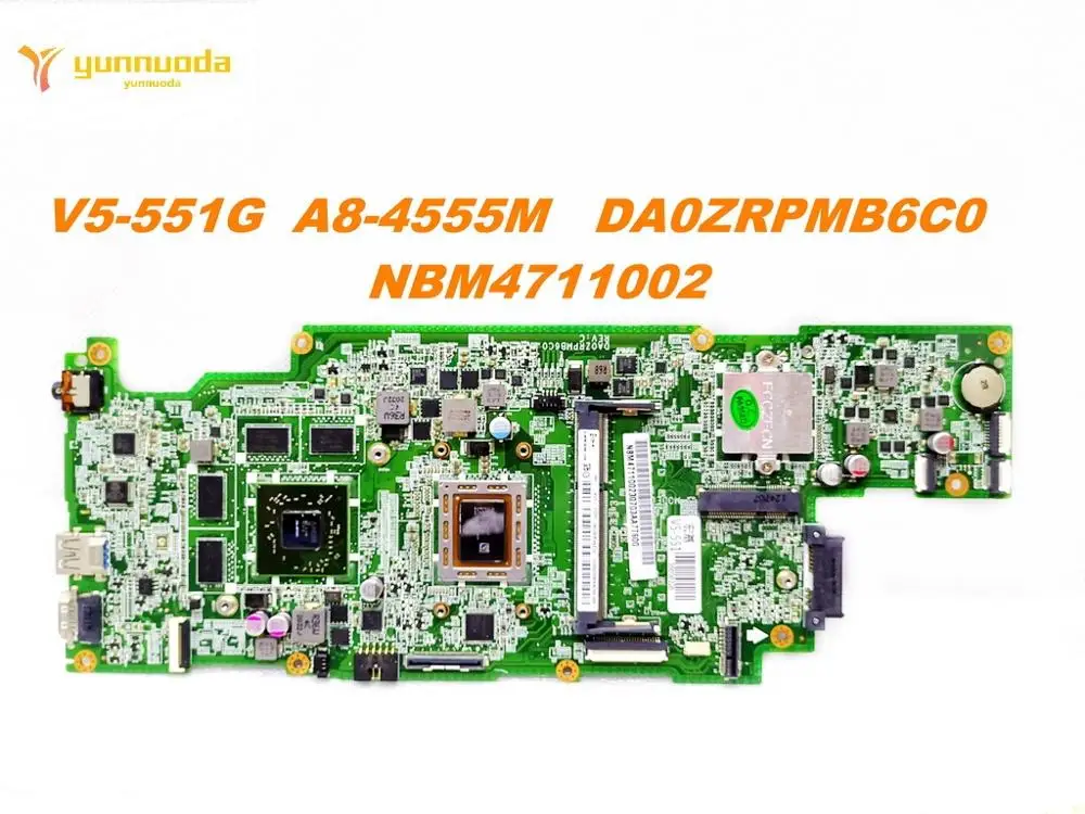 Original for font b ACER b font V5 551G laptop motherboard V5 551G A8 4555M DA0ZRPMB6C0