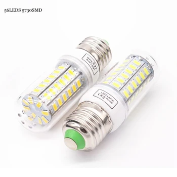 

2019 Full NEW LED lamp E27 E14 7W 12W 15W 20W 25W 30W SMD 5730 Corn Bulb 220V Chandelier LEDs Candle light Spotlight