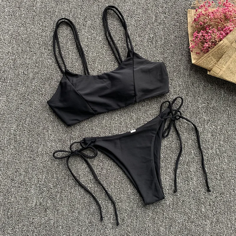 FREE SHIPPING V-neck bikini Push up 2019 Sexy ruffles swimsuit female ...