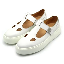 Лидер продаж босоножки на толстом каблуке с закрытым носком Ремешок на щиколотке мужские гладиаторы Обувь для отдыха Белый Черный Размеры 45