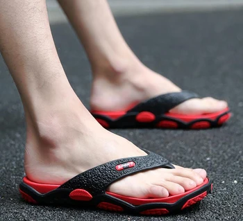 

Summer Slip-on Flip-flops Summer Korean Version The Personality Flip-flops Men's Beach Sandals and Slippers Men