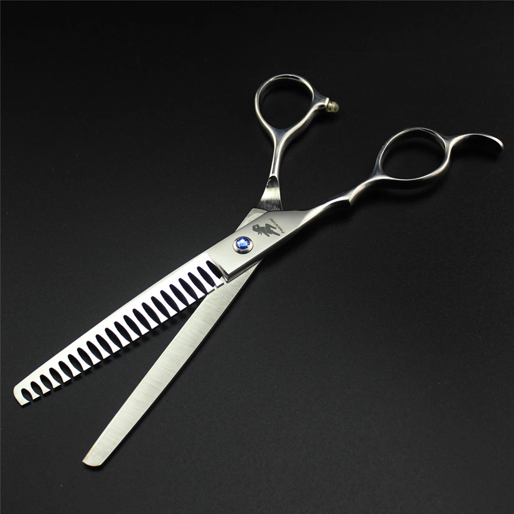 

7 inch Cat Dog Pet Shark Thinning Scissors Grooming Shears Left Handed Professional Pet Scissors Hair Cutting Hairdressing Tools