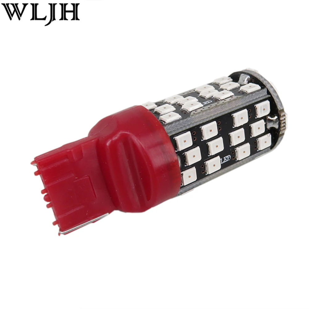 

2pcs High Power Xenon White Red 10W T20 7440 W21W 60SMD 2835 Chips LED Light Bulb Backup Reverse Lamp For VW BMW Kia Subaru
