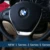 Plata Mate Volante Styling Car Decoración Círculo Cubierta de Pegatinas para BMW 118i 320li M line 1 3 5 Accesorios de la Serie F30