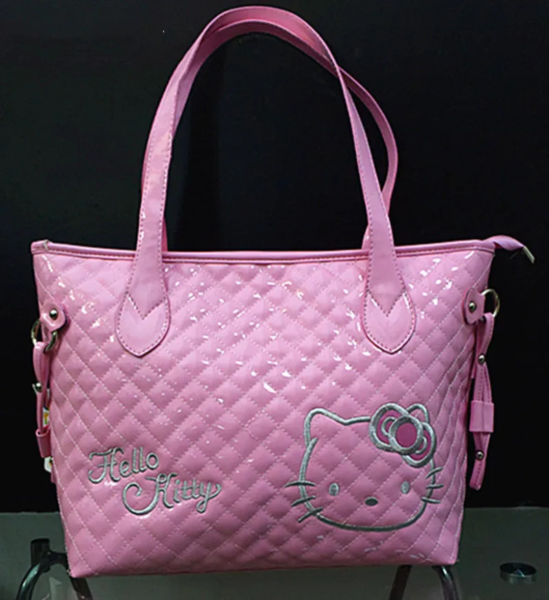 New Hello kitty Hand Bag Purse XW 18Pin TopHandle Bags from Luggage