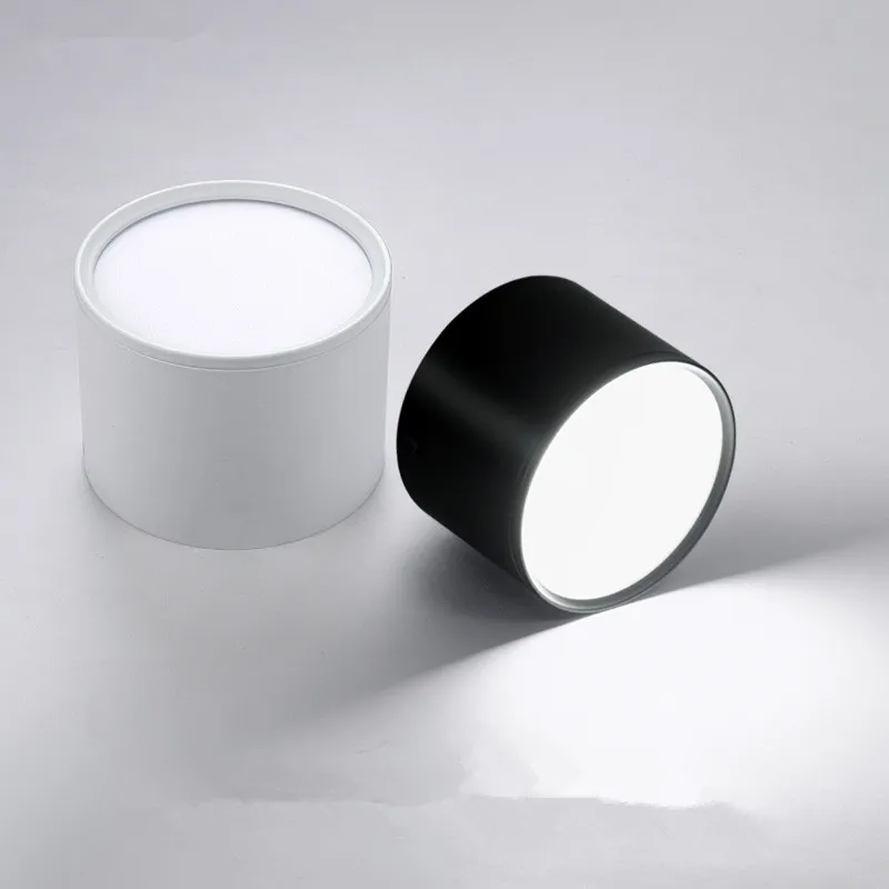 

Surface Mounted Ceiling Downlight SMD5730 7W 12W 18W 85-265V lamp Led downlights Ceiling Spot light +led driver AC85-265V
