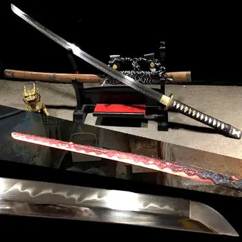 

Hand-Forging Clay Tempered Very Sharp General Katana T1095 High Carbon Steel Blade Full Tang Japanese Samurai Sword Saber