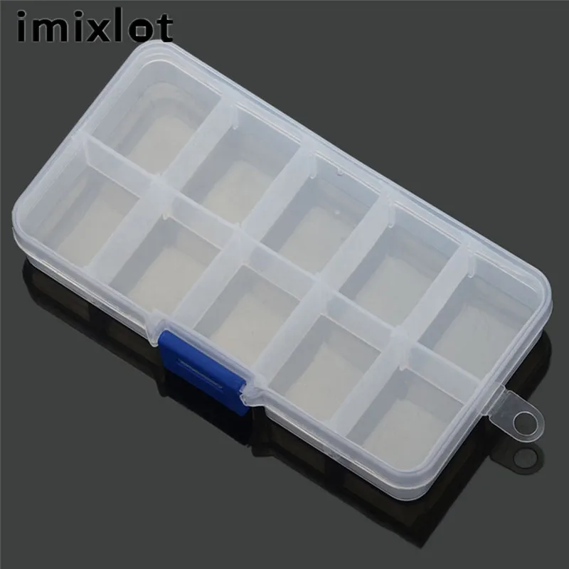Пластиковая круглая прямоугольная прозрачная коробка imixlot для пирсинга тела