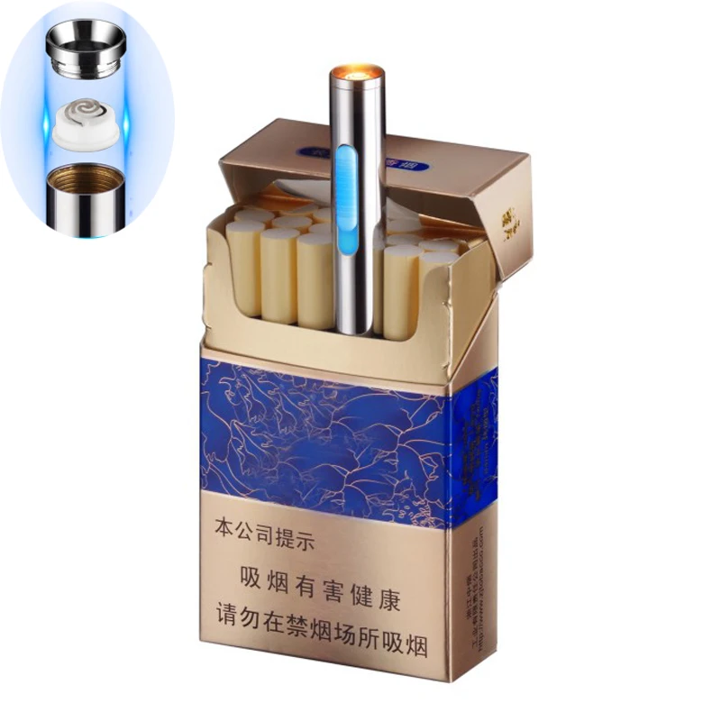 

JJ830 Sanqiao upgrade models can be replaced with heating wire mini compact USB charging lighter electronic cigarette lighter