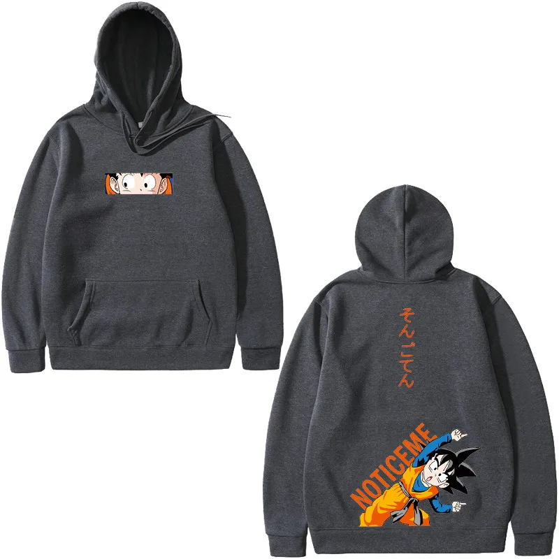 Харадзюку японская манга Sudadera Dragon Ball толстовки для мужчин и женщин любителей хип-хоп Goten трусы плюс бархатные Свободные толстовки для пар