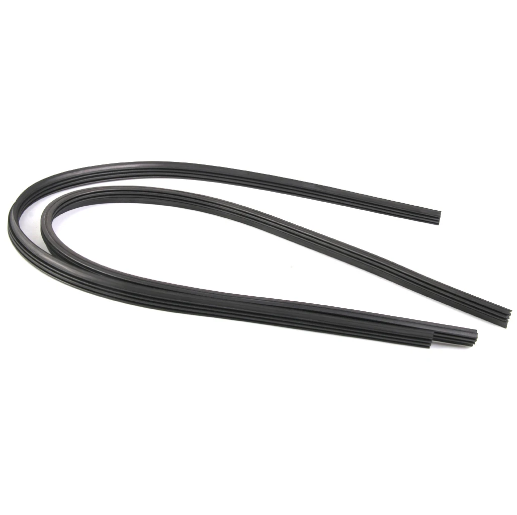 2 Pcs Car Vehicle Insert Rubber Strip Wiper Blade 6mm Dual Rubber Soft