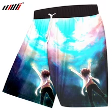 UJWI, дизайн, мужские шорты с 3d принтом «Embrace The Planet», мужская верхняя одежда в стиле хип-хоп, мужские повседневные шорты с эластичной резинкой на талии