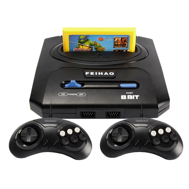 Classic ostalgic TV Video Game Console 8 bit Game Console & 500 in 1 Retro games Double Gamepads PAL & NTSC system