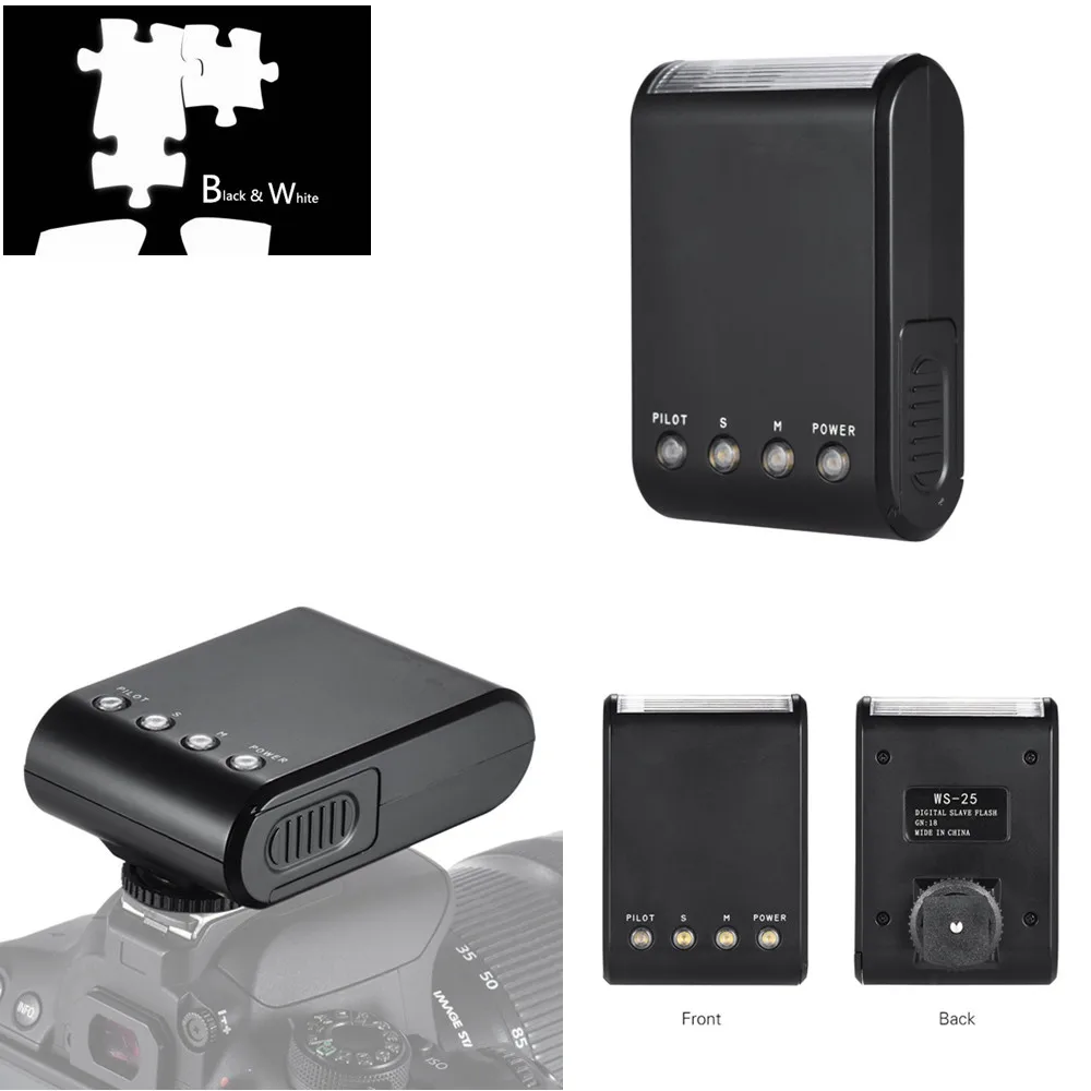 Mini LED Flash Speedlite Flashlight for Canon Powershot G16 G15 G12 G11