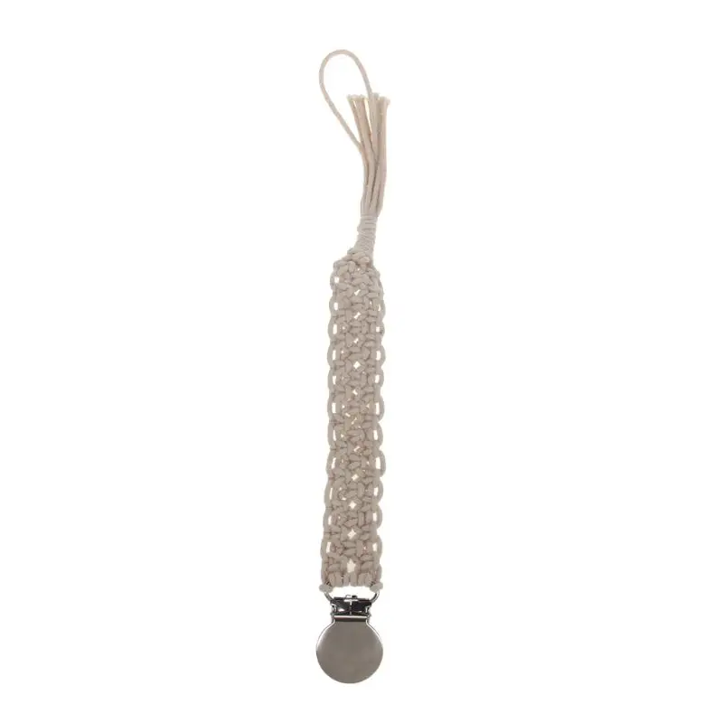 

Baby Vintage Crochet Cotton Pacifier Clips Chain Dummy Clip Pacifier Holder Nipple Soother Chain For Infant Baby Feeding