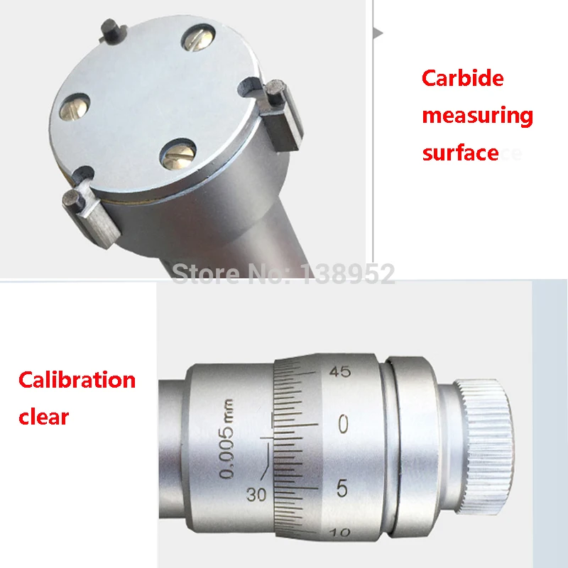 Shan brand 6-8 мм 8-10 мм 10-12 мм 12-16 мм 16-20 мм Трехточечные внутренние Микрометры три точки внутри микрометра измерительный инструмент