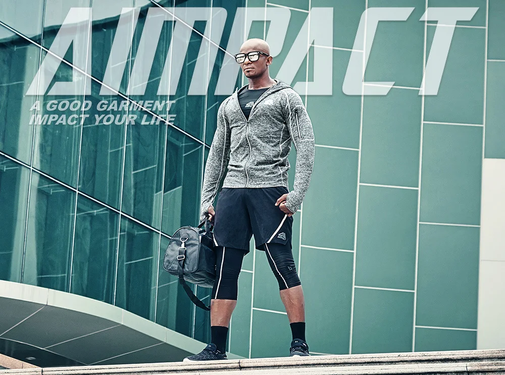 AIMPACT Sporty Compression Jackets Crossfit Fitness Long Sleeve Shirts Training Gymi Running Reflective Sportwears AM4027 (3)