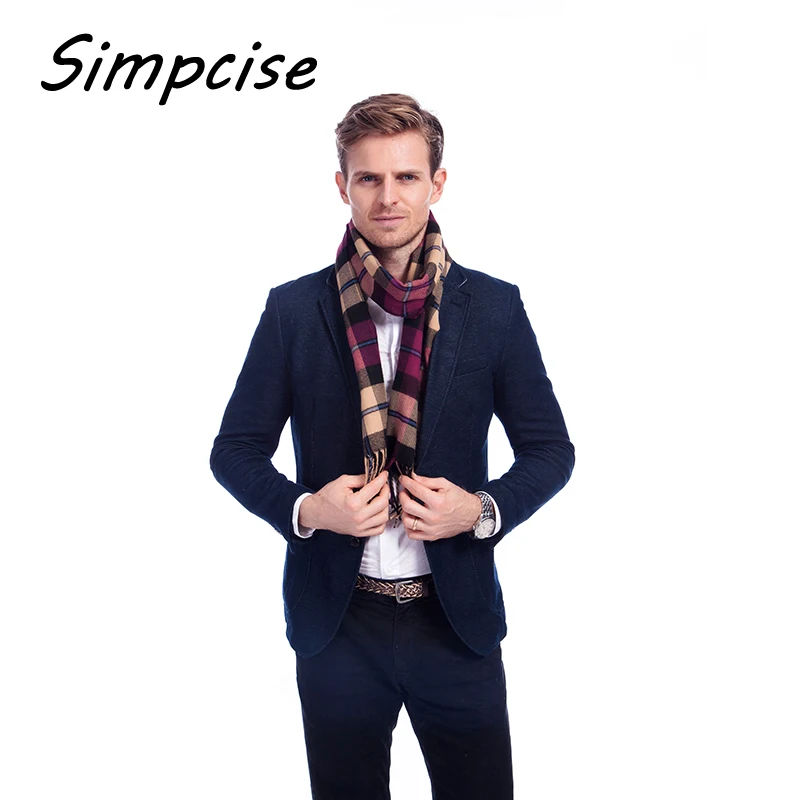 Plaid men scarf winter fashion scarves scarf soft warm  Pashimina cashmere Tartan scarves A3A17523 men's scarves