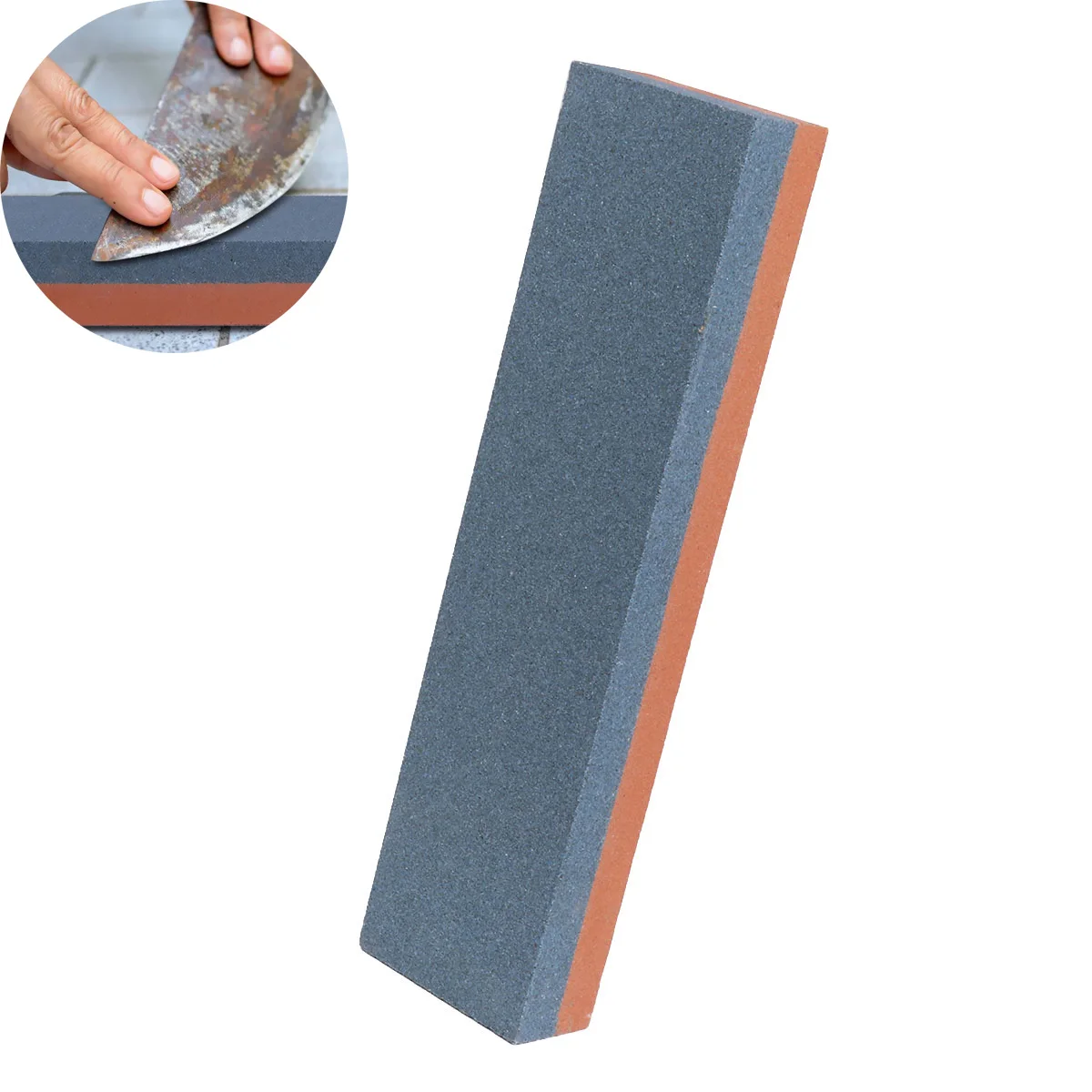 Aluminum Oxide Knife Sharpener Dual Sided Grindstone Whetstone