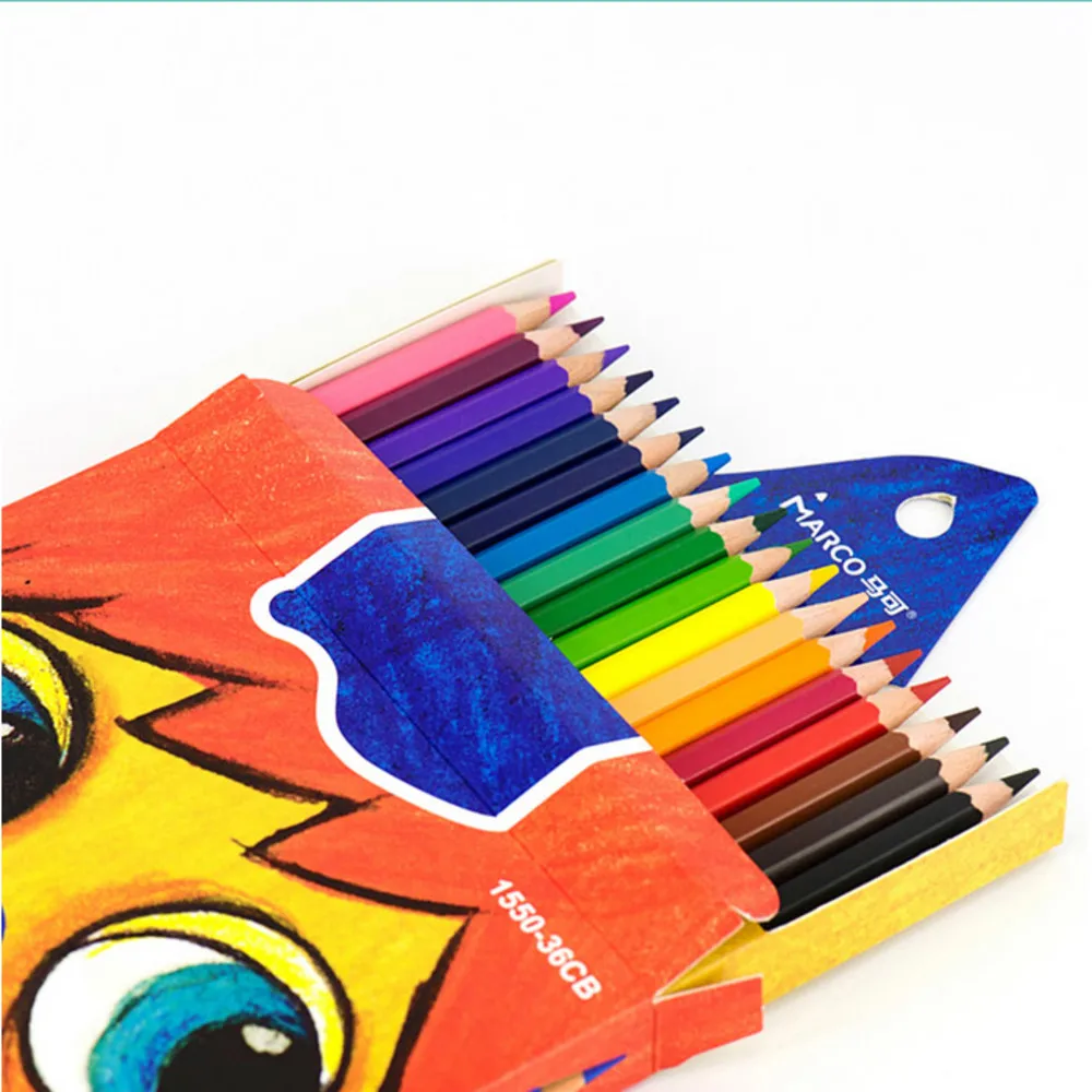 Marco 36 Pcs Color Pencil Non toxic lapis De Cor Profissional Colored