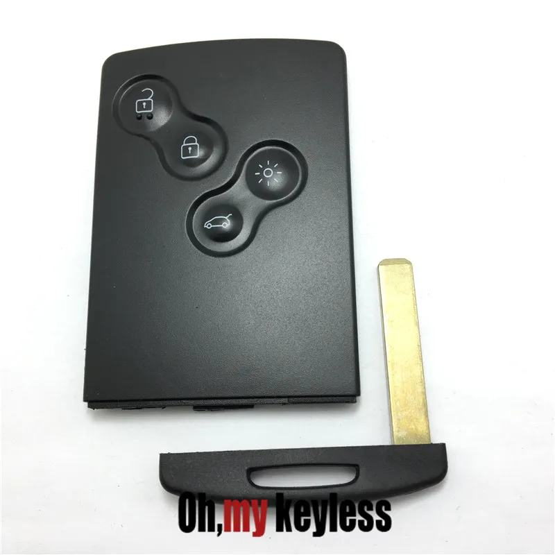 5pcs/lot Smart key case for renault koleos remote control entry keyless