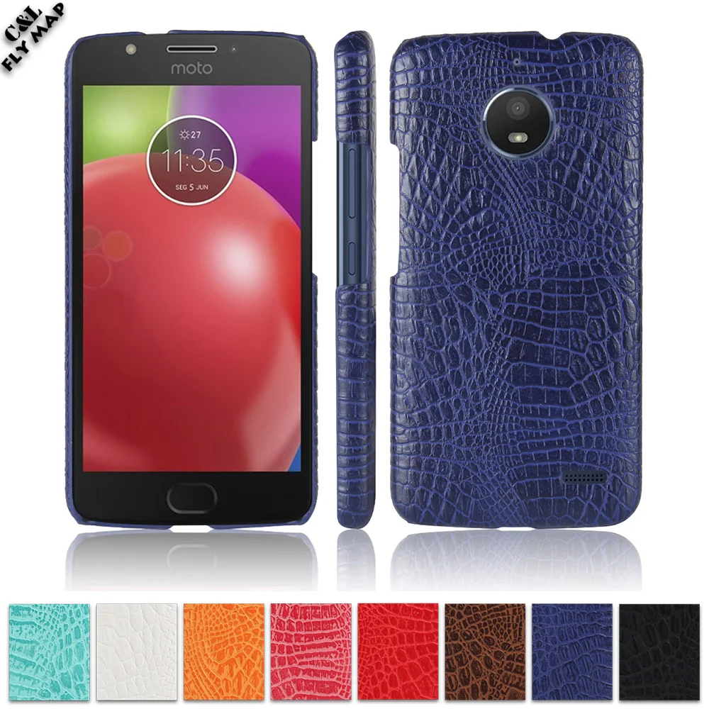 Чехол из крокодиловой кожи для Motorola Moto E4 XT1766 XT1767 жесткий защитный чехол телефона E