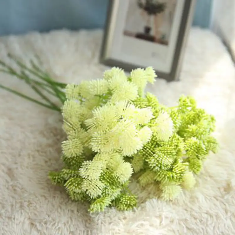 

1 bundle 2pcs Simulation flower Fake Dandelion Plant Artificial Flowers for Home Christmas Gift Wall Wedding Bouquet Accessories