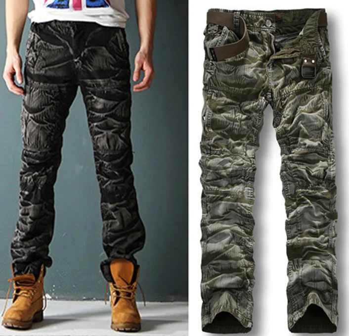 New Men Military Army Combat Trousers Motorbike Motorcycle Camo Camouflage Pantsmotorcycle