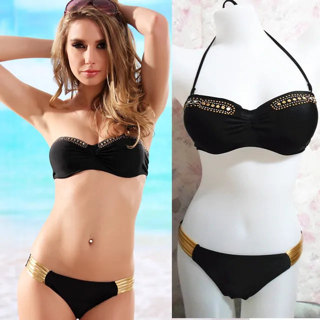 Thanks! Gold and black bikini Apologise, Gold and black bikini join. agree