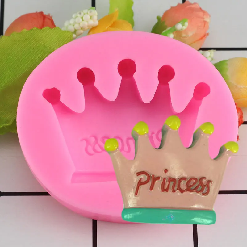 

Crowns From Princess Queen 3D Silicone Mold Fondant Cake Cupcake Decorating Tools Clay Resin Clay Candy Chocolate Molds