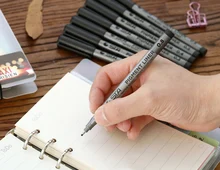 Micron Pen STA 9pc Needle Pen School Supplies Waterproof Pigment Liner Painted Pens Soft Head The