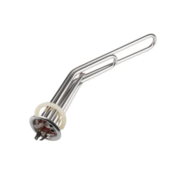 

Isuotuo 63mm cap 220v 1500w electric water heater tube with 2 probes heating element boiler stainless steel heater parts