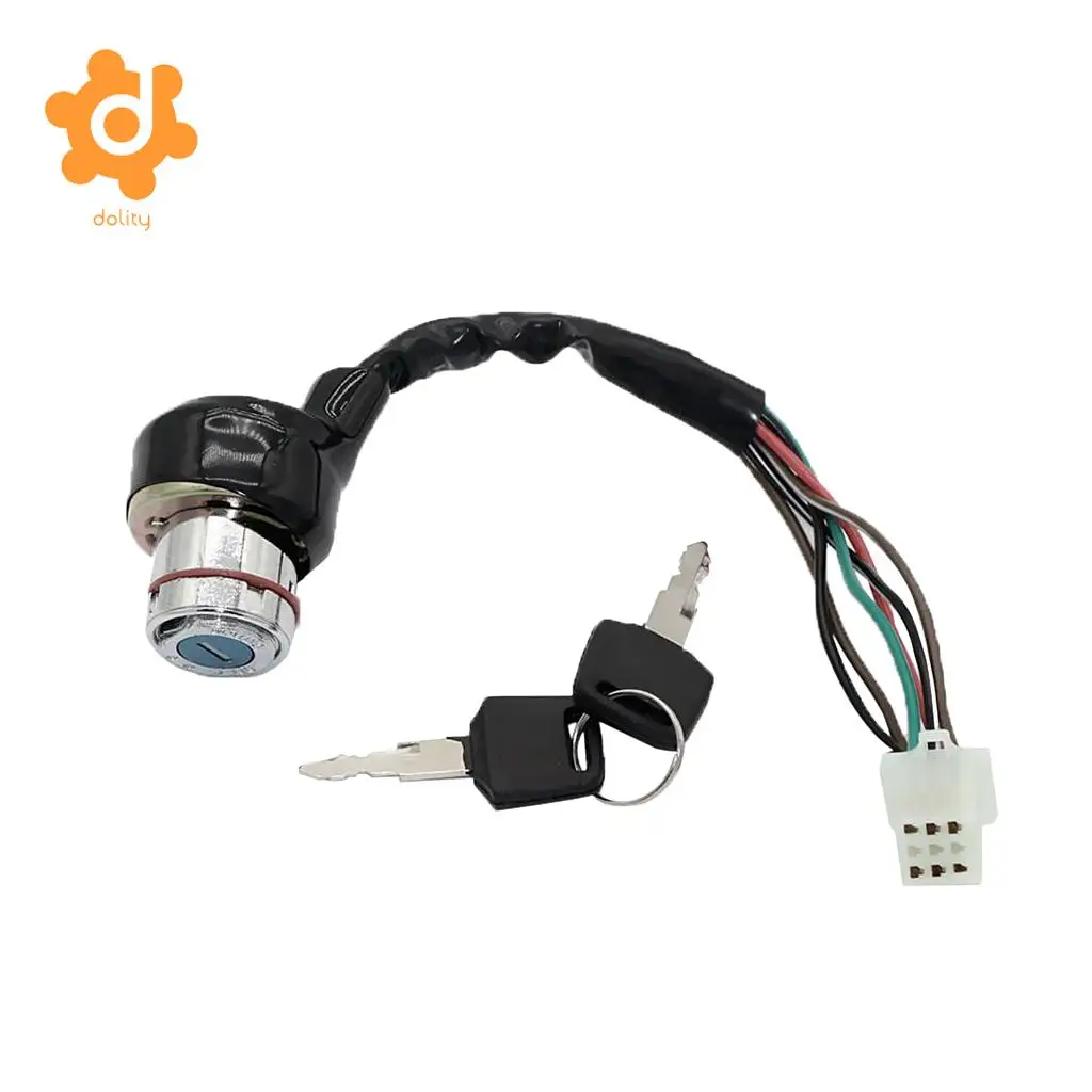 6 Wire Ignition Key Switch for 150cc 200cc 250cc Pit Quad Dirt Bike ATV Buggy