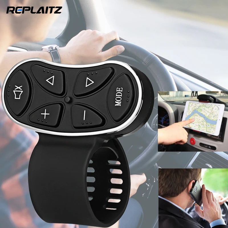 Universal Car Remote Controller 6 Keys Multifunctional Steering Wheel