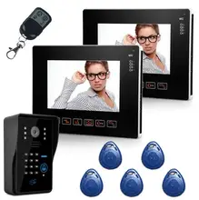 Freeship by DHL 9″ TFT LCD Screen Video Door Phone With RFID Access Door Camera 16 Kinds Of Doorbell Rings Door Intercom