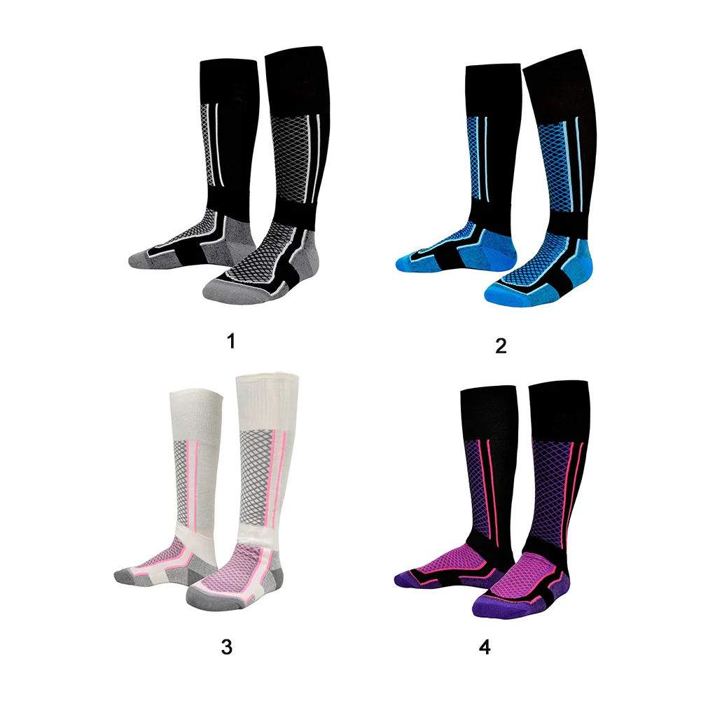 ارتداء الطلاء في الهواء الطلق تنفس الجوارب الرياضات الشتوية التزلج للجنسين رشاقته الدافئة طويلة