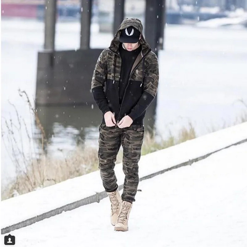 Larga Y Hombres 2018 Otoño Primavera Manga Militar Cremallera Cardigan verde Nuevos Oscuro Gris De Camuflaje RI0wqAF0
