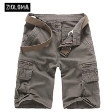 ZIOLOMA мужские легкие камуфляжные повседневные шорты Карго с несколькими карманами